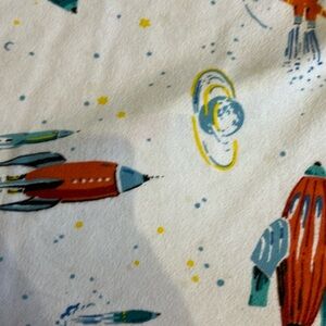 Garnett Hill Space Flannel Twin Duvet + Sheets!